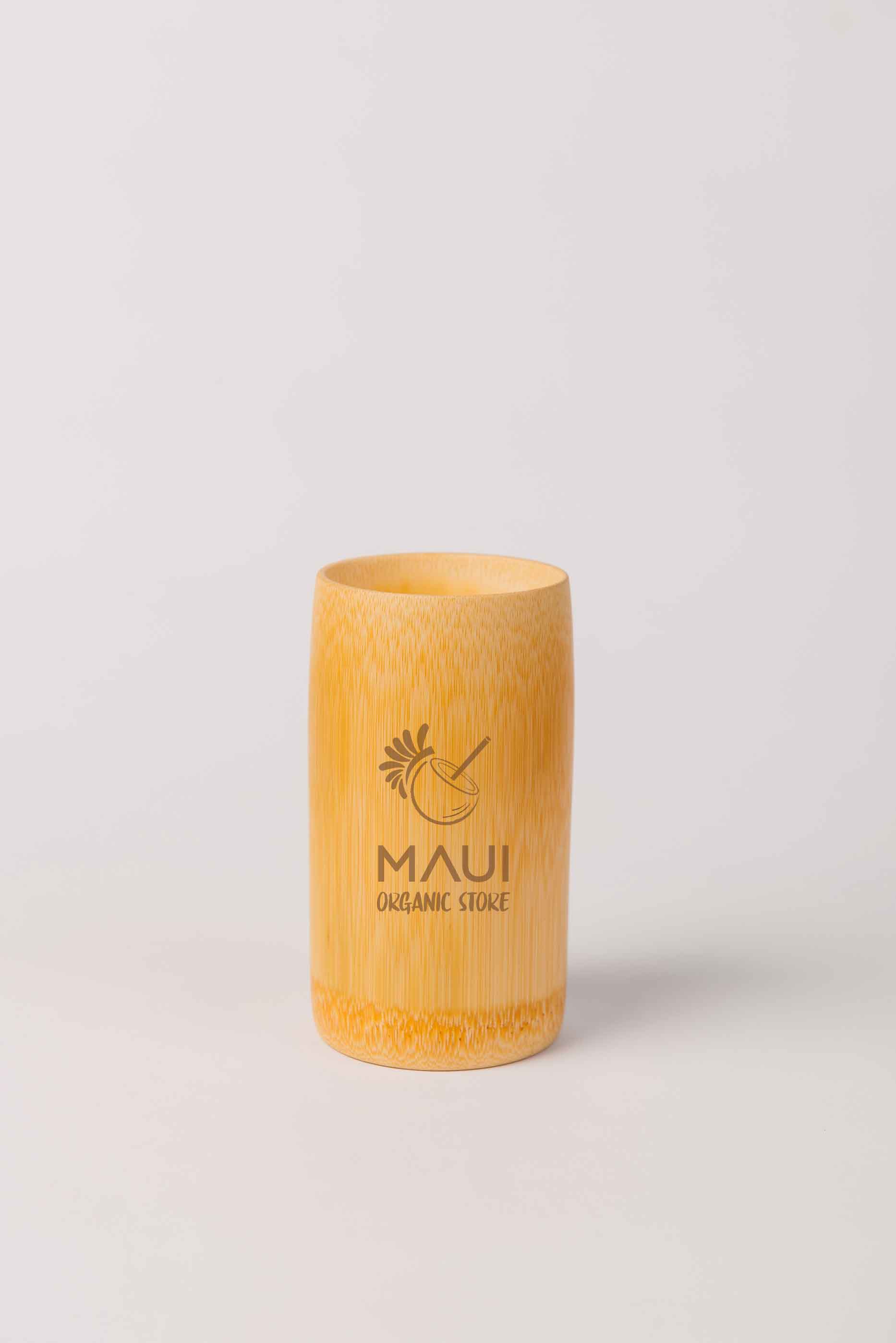 MAUI HANDGEMACHTER TRINKBECHER AUS BAMBUS